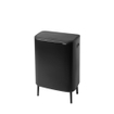 Brabantia Bo Touch Bin Hi Afvalemmer - 2x30 liter - 2 kunststof binnenemmers - matt black SW1117306