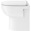 Duravit DuraStyle Basic set de WC au sol à fond creux sans rebord de rinçage 37x48cm avec abattant de WC à fermeture douce blanc SW358501