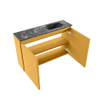 MONDIAZ TURE-DLUX Meuble toilette - 80cm - Ocher - EDEN - vasque Lava - position droite - 1 trou de robinet SW1103919