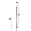 Crosswater 3ONE6 Ensemble de douche - barre curseur - douchette stick - flexible lisse - coude mural - Inox SW928186