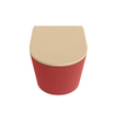MONDIAZ LAVIE wandclosetpack - 36x53cm - diepspoel - rimless - Fire (rood) - softclose - quick-release - toiletzitting - Sand (beige) SW1208769