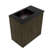 Mondiaz JOYA 40cm meuble de toilette - couleur Shadow - Vasque FAYE position Gauche Sans trou de robinet couleur Urban SW1421475