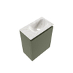 MONDIAZ TURE-DLUX meuble WC 40cm Army. EDEN lavabo Ostra position à droite. Avec 1 trou de robinet. SW1104742