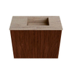 Mondiaz JOYA-DLUX Meuble de toilette 50cm - couleur Ruby - Vasque FAYE position Droite 1 trou de robinet couleur Saba SW1425565