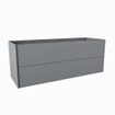 Mondiaz TENCE wastafelonderkast - 130x45x50cm - 2 lades - push to open - softclose - Plata SW1016360