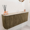 Mondiaz JOYA-DLUX 101.6cm toiletmeubel - ronding links kleur Dusk - Wastafel FAYE positie Rechts 1 kraangat kleur Frappe. SW1423104