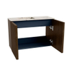 Mondiaz JOYA-DLUX 60cm toiletmeubel - kleur Walnut - Wastafel FAYE positie Links 1 kraangat kleur Nata. SW1424470
