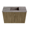 Mondiaz JOYA-DLUX 60cm meuble de toilette - couleur Dusk - Vasque FAYE position Milieu 1 trou de robinet couleur Oza. SW1425962