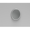 Arcqua Reflect spiegel two rond 80cm LED aluminium omlijsting mat zwart SW374527