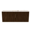 Mondiaz JOYA-DLUX 100cm meuble de toilette - couleur Walnut - Lavabo FAYE position Milieu Sans trou de robinet couleur Nata. SW1424500