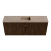 Mondiaz JOYA-DLUX 100cm toiletmeubel - kleur Walnut - Wastafel FAYE positie Midden Zonder kraangat kleur Saba. SW1424659