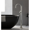 Hotbath Archie Robinet de baignoire sur pied avec bec rotatif inox SW230327