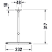 Duravit D Code cosmeticaspiegel 3x vergrotend 23cm chroom 0315152