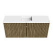 Mondiaz JOYA 90cm meuble de salle de bains - couleur Dusk - Vasque FAYE position Milieu 1 trou de robinet couleur Talc. SW1421574