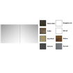 Sanicare Qlassics armoire de toilette 120x60x15cm avec 2 portes miroir double face brillant blanc SW17921