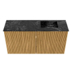 Mondiaz JOYA-DLUX 80cm meuble de salle de bains - couleur Oak - Vasque FAYE position Droite Sans trou de robinet couleur Lava. SW1422043