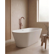 ZEZA Grand vrijstaand bad - 180x80x58cm - met afvoer - acryl - glans wit SW1030590