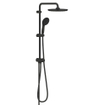Grohe Tempesta system 250 Douche pluie 73.6cm - pommeau 25cm - rond - douchette 3 jets - avec inverseur - Noir mat SW1077232