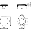 Ideal Standard San Remo abattant de WC 48 blanc 0182907