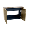 Mondiaz JOYA-DLUX 71.6cm toiletmeubel - ronding rechts kleur Dusk - Wastafel FAYE positie Links Zonder kraangat kleur Arena. SW1425766