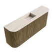 Mondiaz JOYA-DLUX Meuble de toilette 103,2cm - arrondis gauche et droite couleur Dusk - Vasque FAYE position Milieu Sans trou de robinet couleur Meli SW1425886