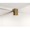 Fortifura Galeria inloopdouche - 80x200cm - mat glas - wandarm - Geborsteld koper PVD (Koper) SW876860