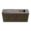 Mondiaz JOYA-DLUX 90cm toiletmeubel - kleur Shadow - Wastafel FAYE positie Rechts 1 kraangat kleur Sombra. SW1425197