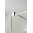Fortifura Galeria Cabine de douche – 100x90x200 cm – charnières, poignée et barre de stabilisation – verre de sécurité 8 mm clair strié – finition chrome SW1222331