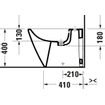 Duravit D-neo bidet staand 580mm wit SW640543