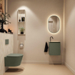 MONDIAZ TURE-DLUX meuble WC 40cm Army. EDEN lavabo Ostra position à droite. Avec 1 trou de robinet. SW1104742