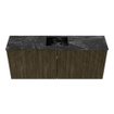 Mondiaz JOYA-DLUX 100cm meuble de salle de bains - couleur Shadow - Vasque FAYE position Milieu Sans trou de robinet couleur Lava. SW1422892