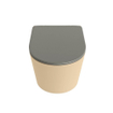 MONDIAZ LAVIE WC suspendu - 36x53cm - sans bride - Smoke (gris) - softclose - quick-release - abattant WC - Sand (beige) SW1208738