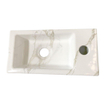 Wiesbaden Rhea S mini vasque à poser droite 36,5 x 18 x 9 cm céramique carrara SW484772