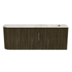 Mondiaz JOYA-DLUX 111.6cm toiletmeubel - ronding links kleur Shadow - Wastafel FAYE positie Rechts 1 kraangat kleur Frappe. SW1422742