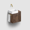 Clou Flush 1 fontein - 28x27x9cm - zonder kraangat - met plug - keramiek Wit SW9325