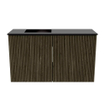 Mondiaz JOYA 70cm toiletmeubel - kleur Shadow - Wastafel FAYE positie Links Zonder kraangat kleur Urban. SW1421528