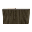 Mondiaz JOYA-DLUX Meuble de salle de bains - 71,6cm - arrondi droit couleur Shadow - Vasque FAYE position Gauche Sans trou de robinet couleur Meli SW1424917