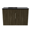 Mondiaz JOYA 60cm meuble de salle de bains - couleur Shadow - Vasque FAYE position Gauche Sans trou de robinet couleur Urban. SW1421500