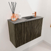Mondiaz JOYA-DLUX Meuble de toilette 60cm - couleur Shadow - Vasque FAYE position Droite 1 trou de robinet couleur Sombra. SW1425190