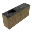 Mondiaz JOYA-DLUX 90cm toiletmeubel - kleur Dusk - Wastafel FAYE positie Links Zonder kraangat kleur Lava. SW1423261