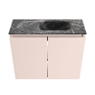 MONDIAZ TURE-DLUX Meuble toilette - 60cm - Rosee - EDEN - vasque Lava - position droite - sans trou de robinet SW1104007