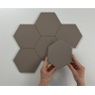Cifre Ceramica Hexagon Timeless wand- en vloertegel - 15x17cm - 9mm - Zeshoek - Taupe mat SW476710