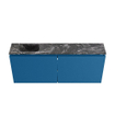 MONDIAZ TURE-DLUX Meuble de toilettes 120 cm Jeans. EDEN lavabo Lava position gauche. Sans trou de robinet. SW1103905