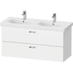 Duravit XBase Meuble sous lavabo 120x45.8x56cm Poignée standard avec softclose panneau de particules Graphite Mat SW444534