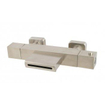 Xellanz Rombo thermostatische badmengkraan waterval geborsteld staal PVD SW440380