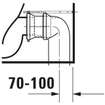 Duravit Starck 2 cuvette pour réservoir apparent vario avec fixation dissimulée sans réservoir blanc 0295871
