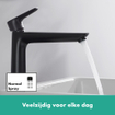 Hansgrohe Talis E Mitigeur lavabo surélevé 240 avec bonde noir mat SW297635