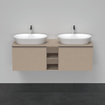 Duravit D-Neo wastafelonderkast 140x45.9x55cm 2 lades Linnen Mat SW641208