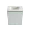 MONDIAZ TURE-DLUX Meuble WC 40 cm Greey. Lavabo EDEN Ostra position milieu. Sans trou de robinet. SW1104894