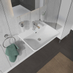 Duravit ME by Starck lavabo 60x46cm avec 1 trou de robinetterie avec trop-plein avec WonderGliss blanc SW84150